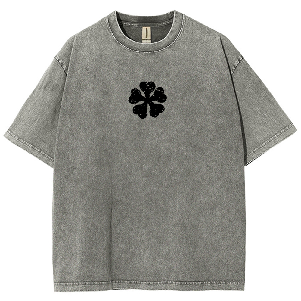 BLACK CLOVER Unisex Fit Washed T-Shirt 2502008168