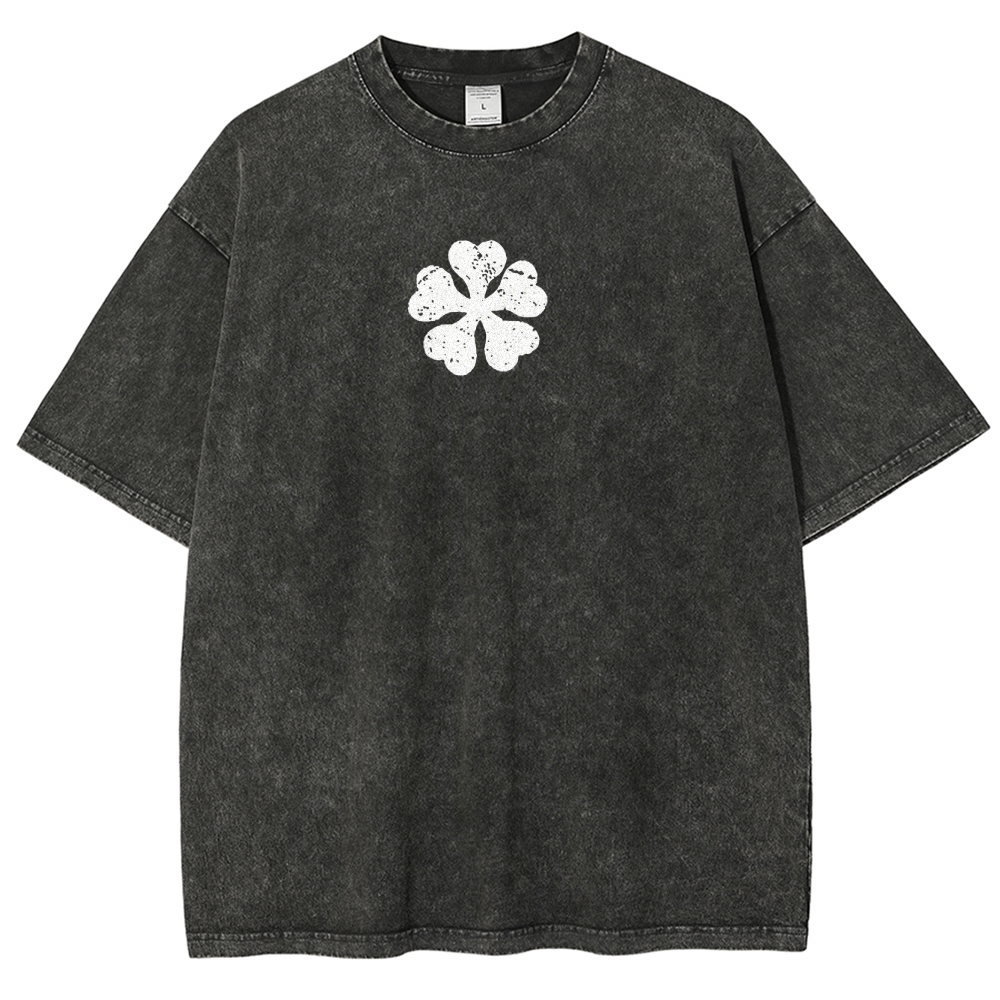 BLACK CLOVER Unisex Fit Washed T-Shirt 2502008168