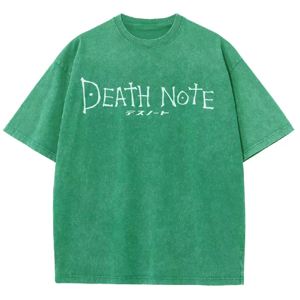 Death Note The Deadly Notebook Oversized Vintage T-Shirt