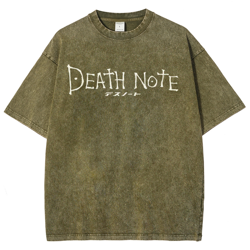 Death Note The Deadly Notebook Oversized Vintage T-Shirt