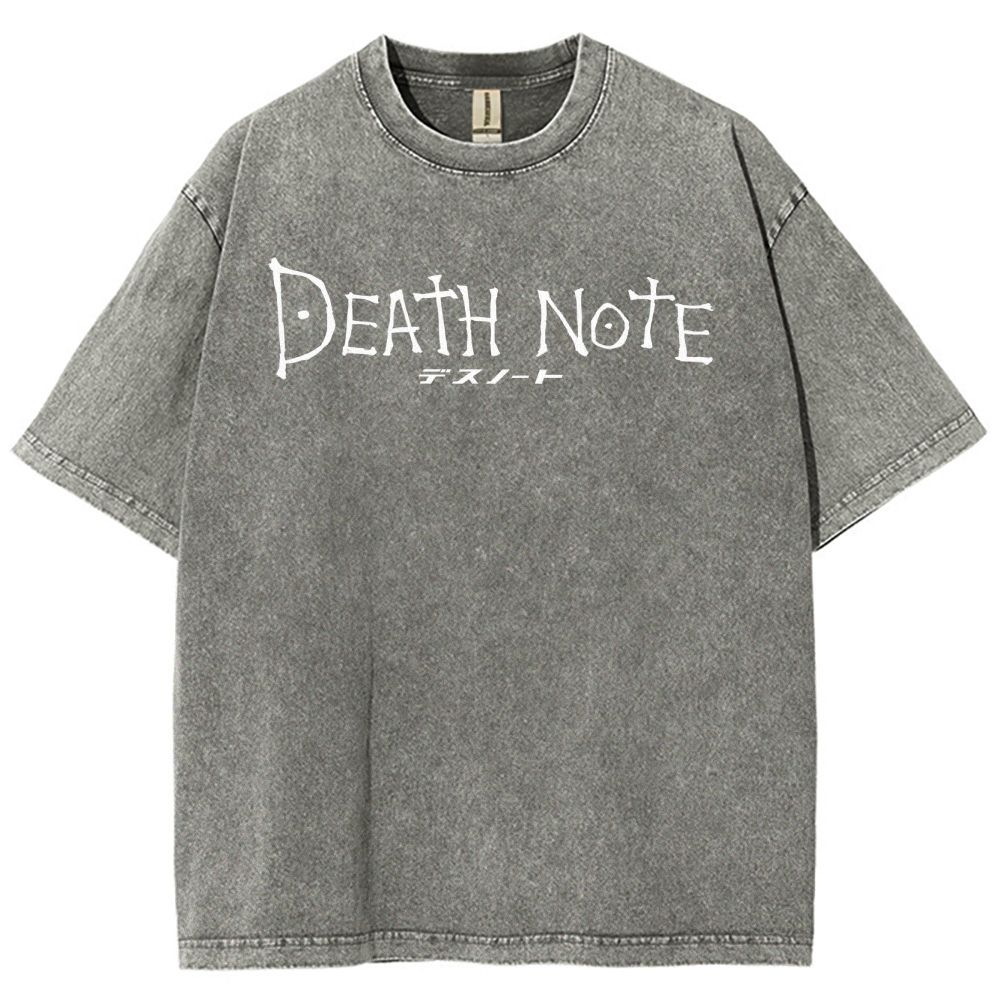 Death Note The Deadly Notebook Oversized Vintage T-Shirt