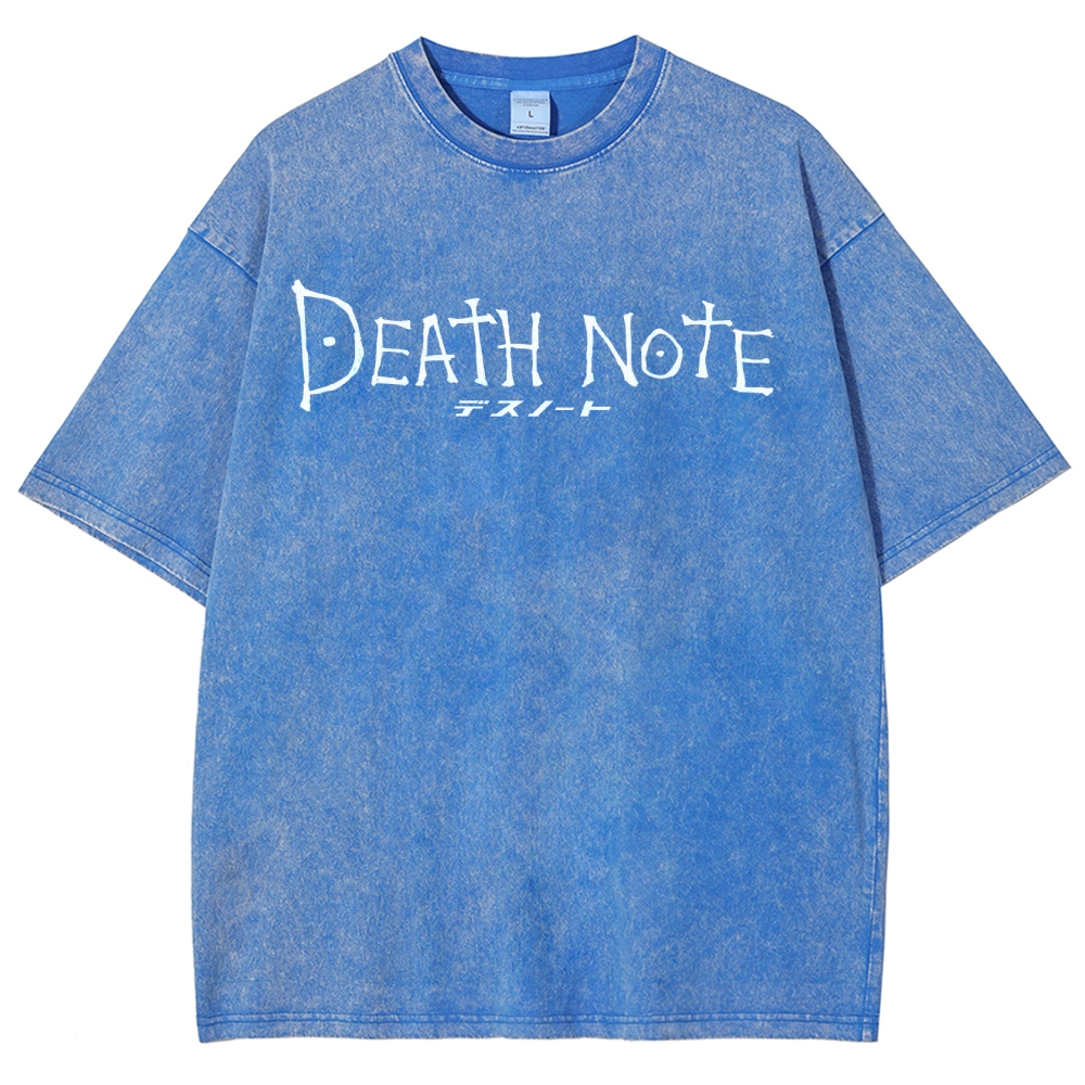 Death Note The Deadly Notebook Oversized Vintage T-Shirt