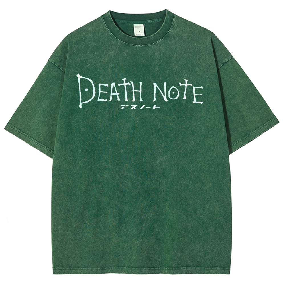 Death Note The Deadly Notebook Oversized Vintage T-Shirt
