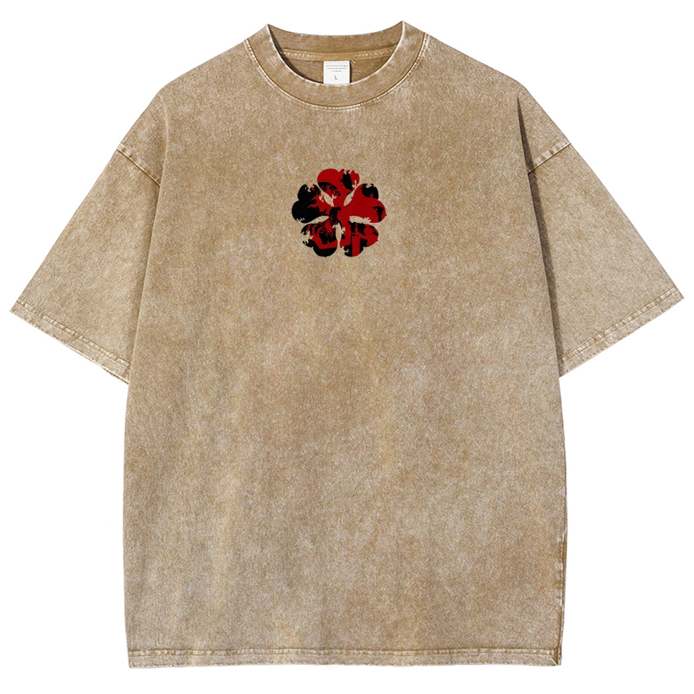 BLACK CLOVER Unisex Fit Washed T-Shirt 2502008172