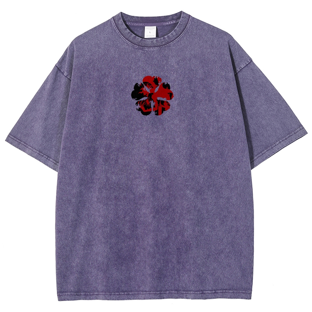 BLACK CLOVER Unisex Fit Washed T-Shirt 2502008172