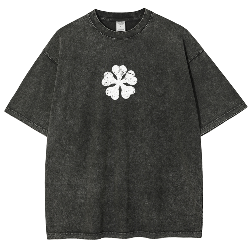 BLACK CLOVER Unisex Fit Washed T-Shirt 2502008176