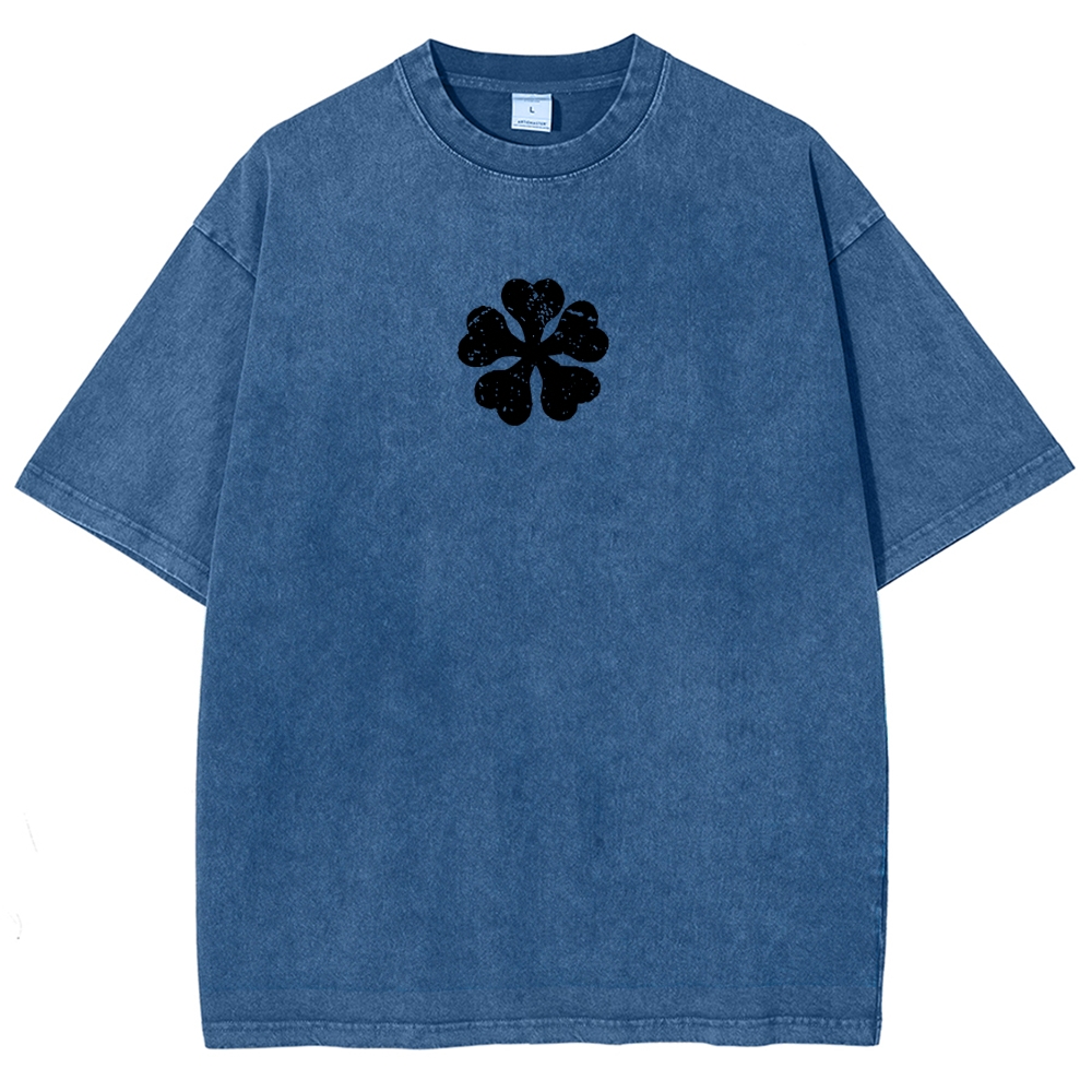 BLACK CLOVER Unisex Fit Washed T-Shirt 2502008176