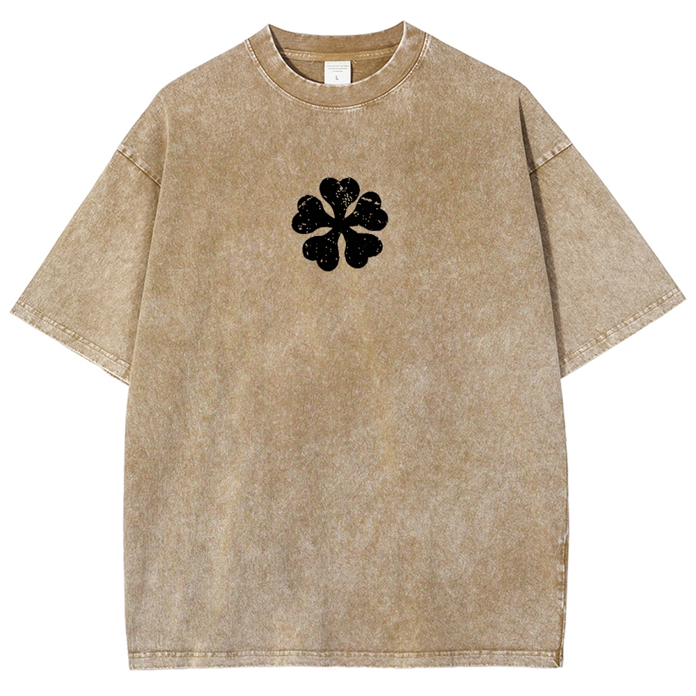 BLACK CLOVER Unisex Fit Washed T-Shirt 2502008176