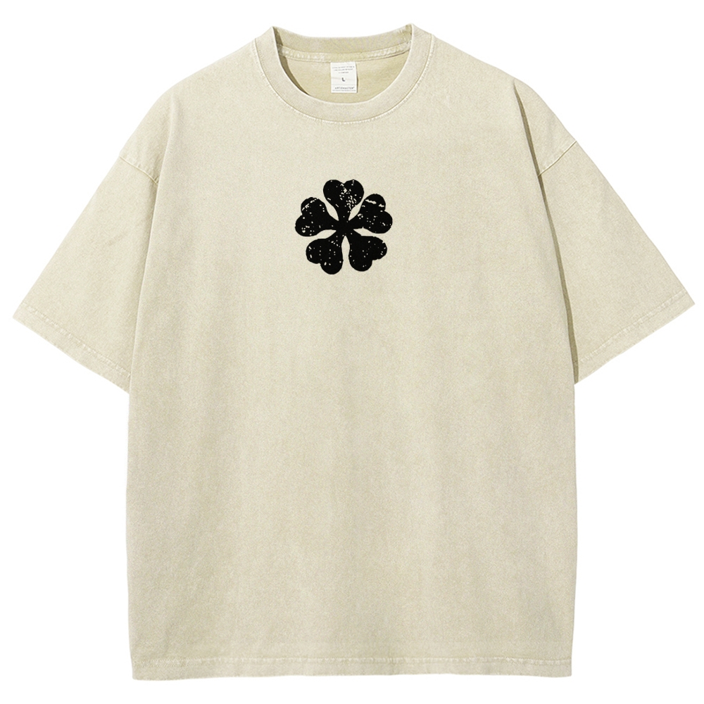 BLACK CLOVER Unisex Fit Washed T-Shirt 2502008176