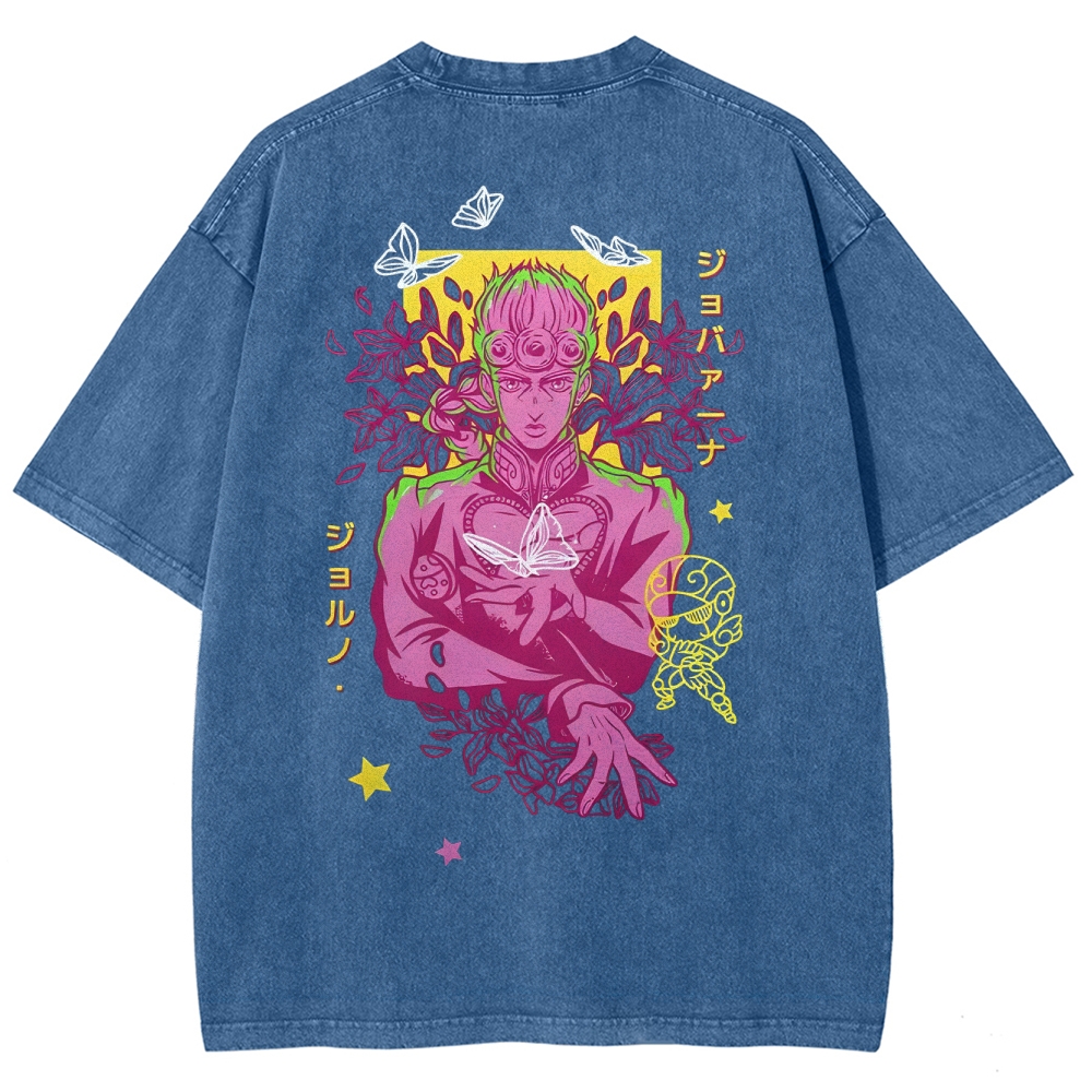 JoJo's Bizarre Adventure Unisex Fit Washed T-Shirt  250207204
