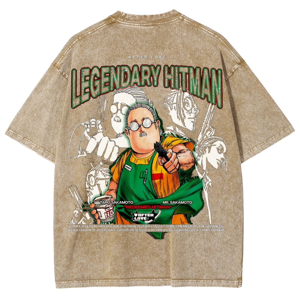 Sakamoto days Unisex Fit Washed T-Shirt 2502009421