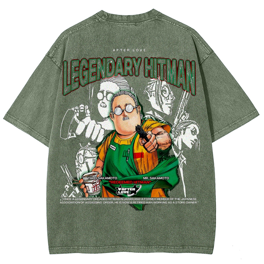 Sakamoto days Unisex Fit Washed T-Shirt 2502009421