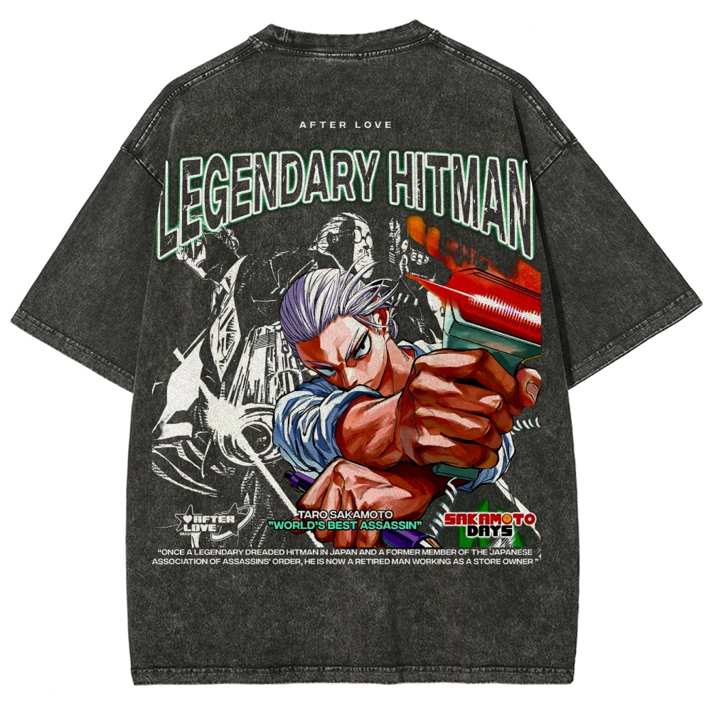 Sakamoto days Unisex Fit Washed T-Shirt 2502009423