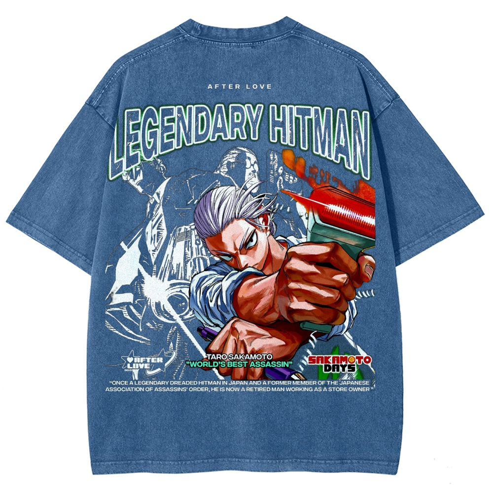 Sakamoto days Unisex Fit Washed T-Shirt 2502009423