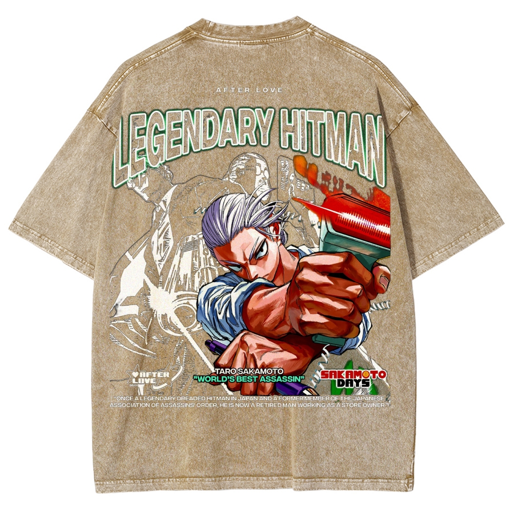 Sakamoto days Unisex Fit Washed T-Shirt 2502009423