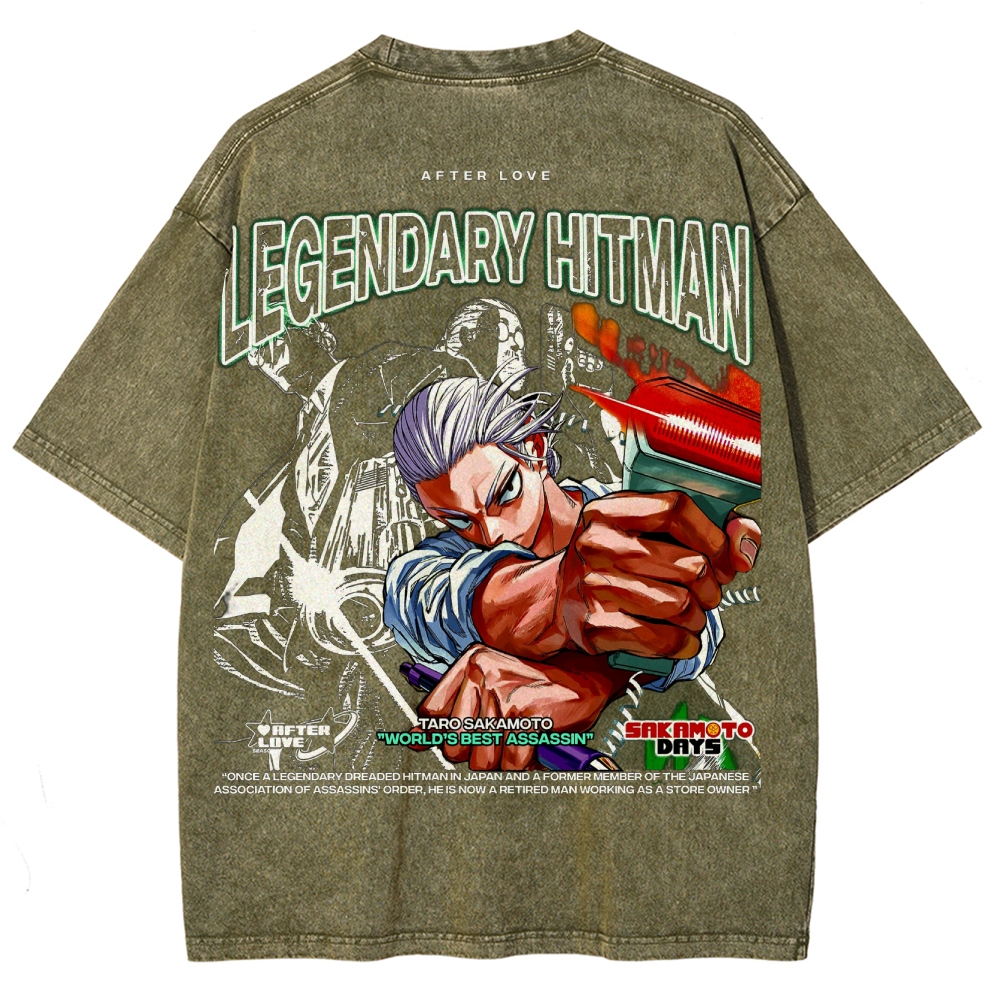 Sakamoto days Unisex Fit Washed T-Shirt 2502009423