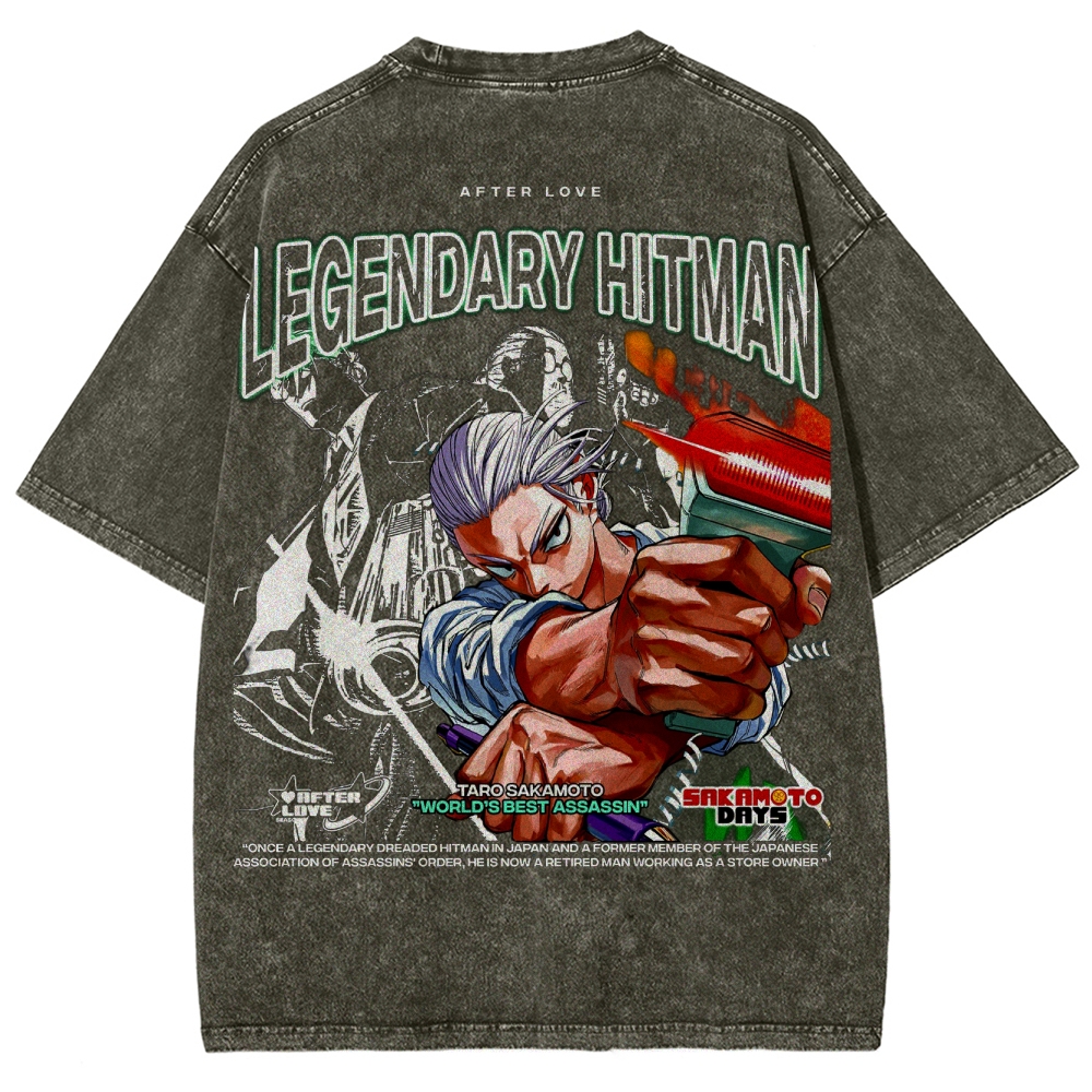 Sakamoto days Unisex Fit Washed T-Shirt 2502009423