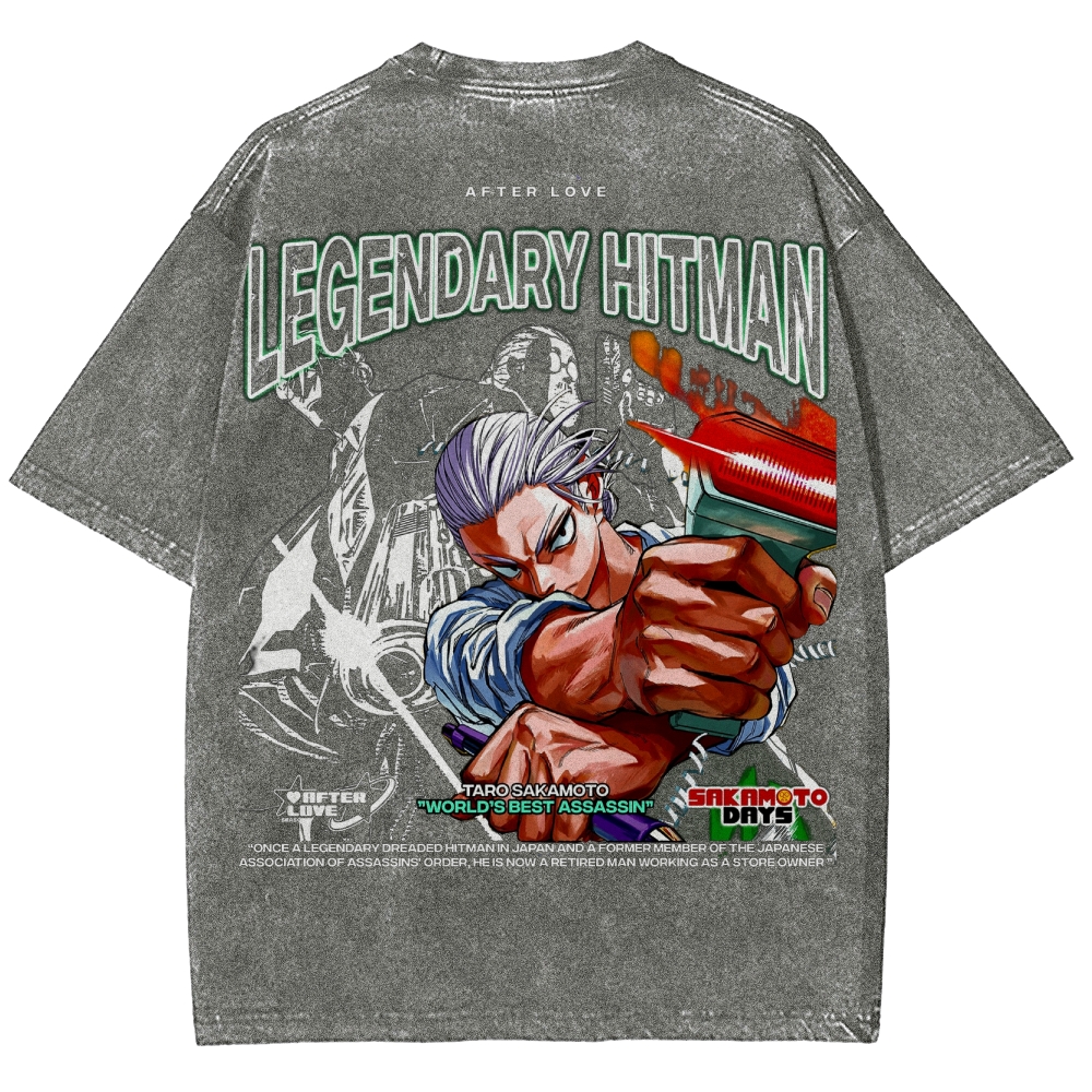 Sakamoto days Unisex Fit Washed T-Shirt 2502009423