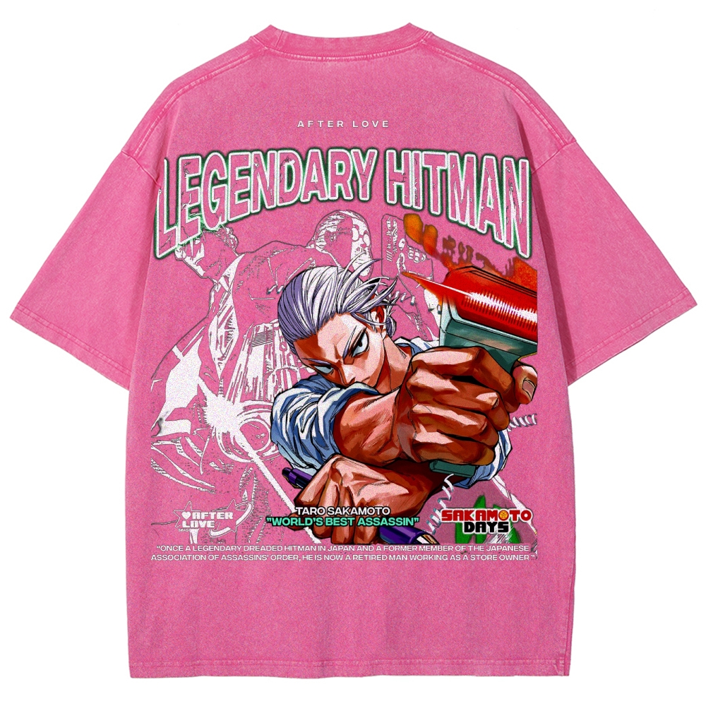 Sakamoto days Unisex Fit Washed T-Shirt 2502009423