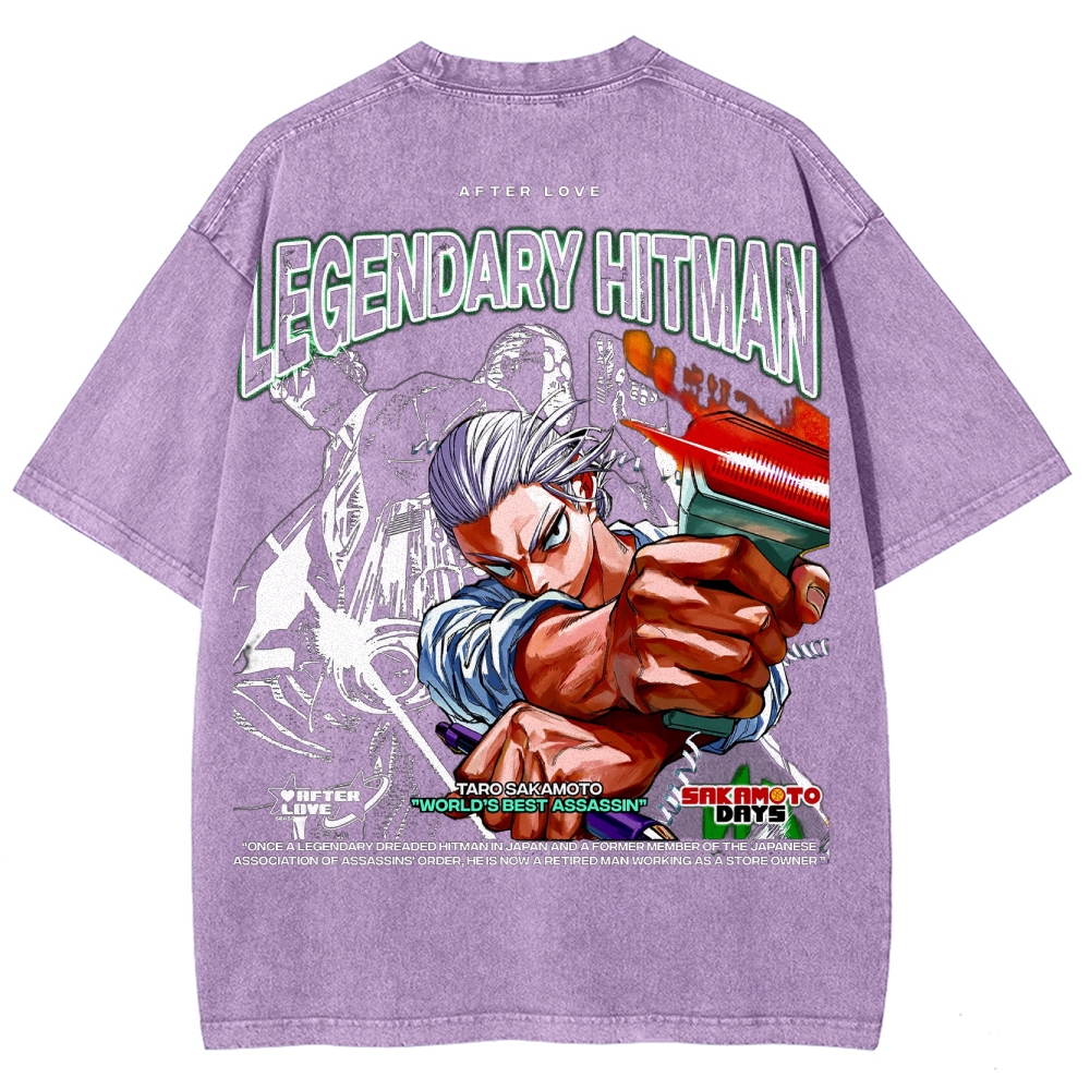 Sakamoto days Unisex Fit Washed T-Shirt 2502009423