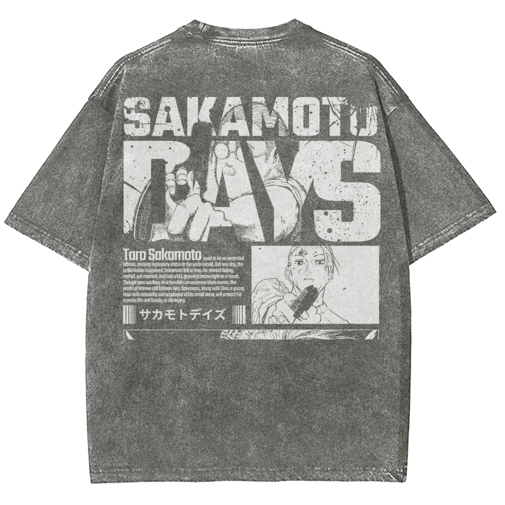 Sakamoto days Unisex Fit Washed T-Shirt 2502009424