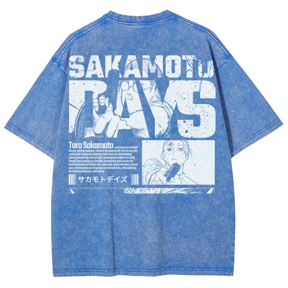 Sakamoto days Unisex Fit Washed T-Shirt 2502009424