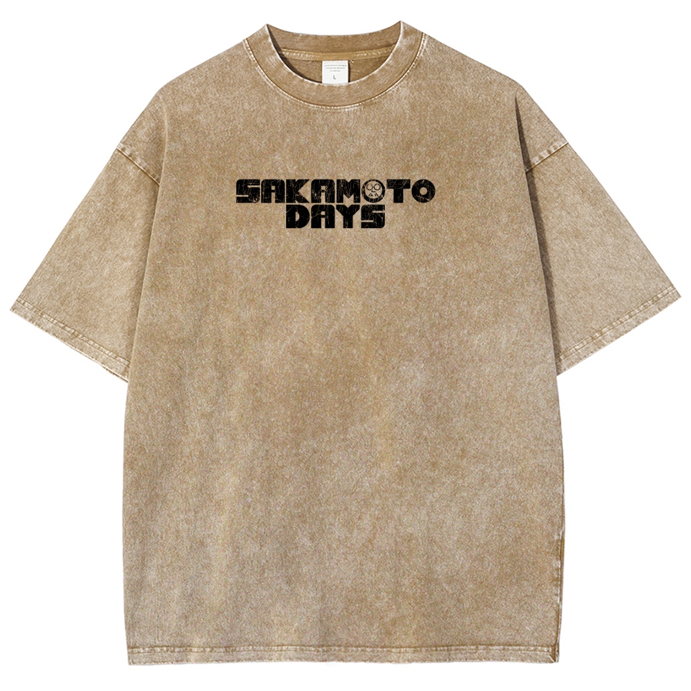 Sakamoto days Unisex Fit Washed T-Shirt 2502009429