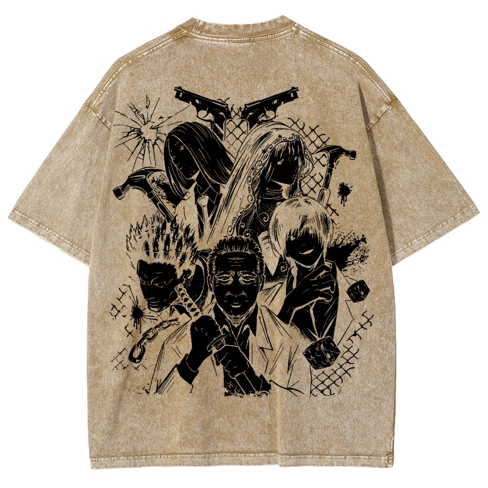 Sakamoto days Unisex Fit Washed T-Shirt 2502009429