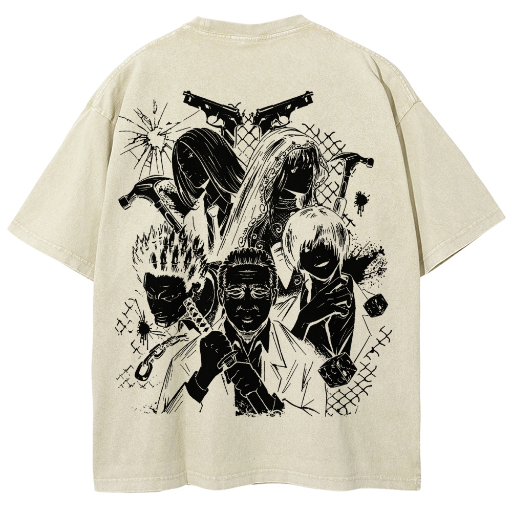 Sakamoto days Unisex Fit Washed T-Shirt 2502009429