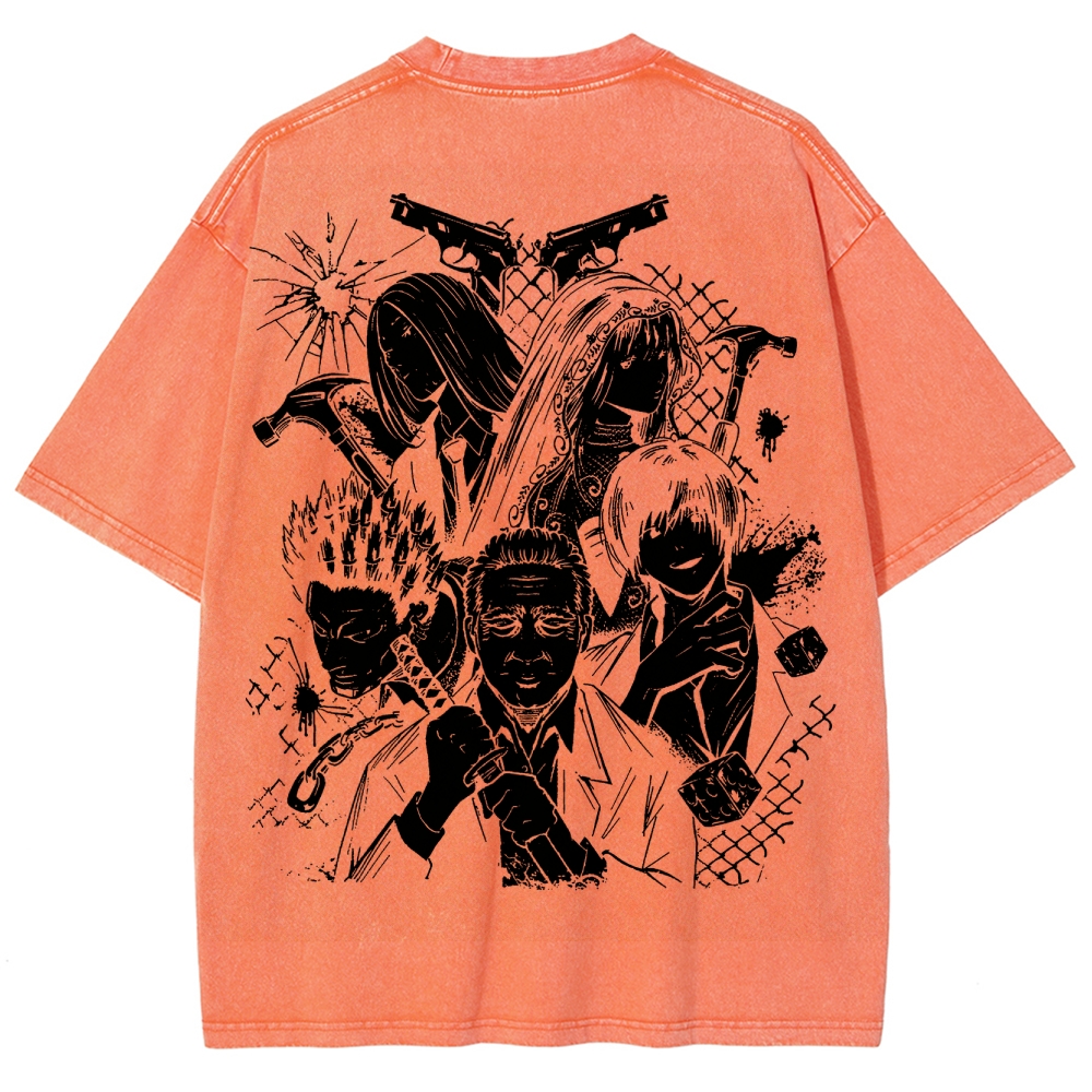 Sakamoto days Unisex Fit Washed T-Shirt 2502009429