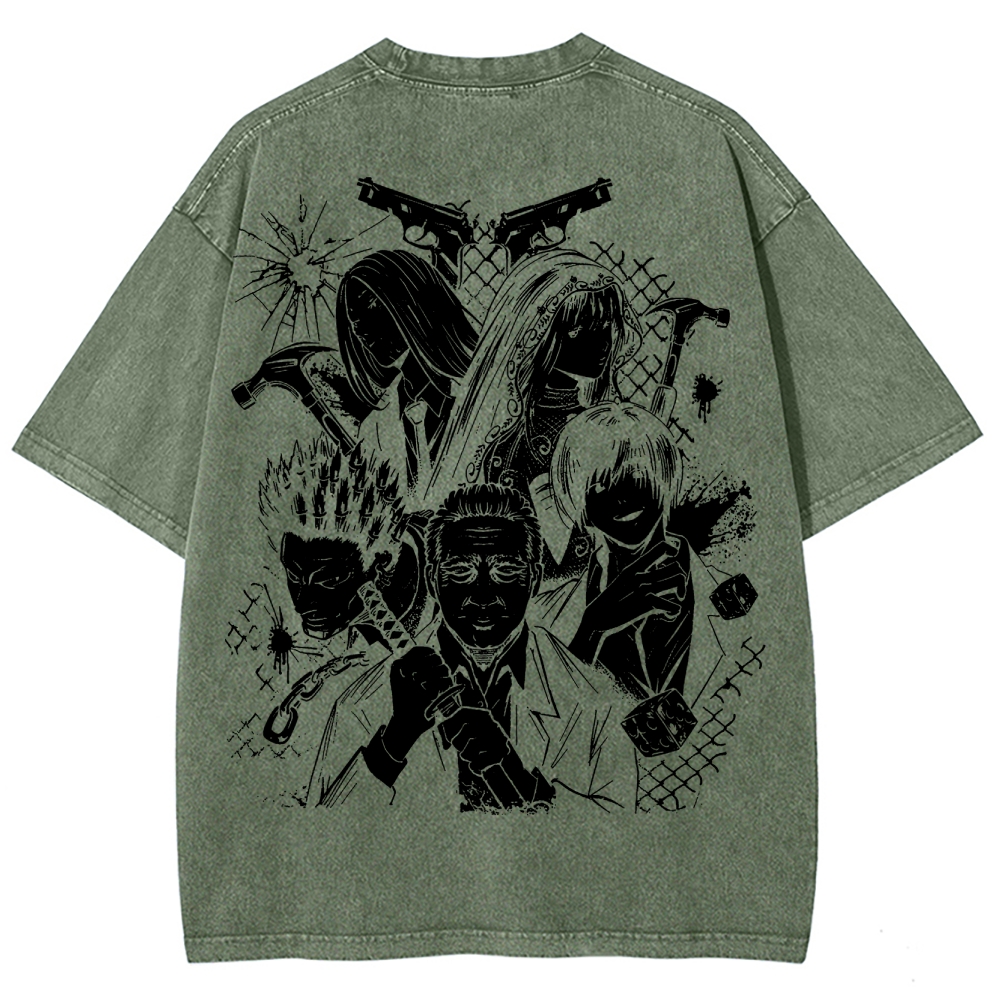 Sakamoto days Unisex Fit Washed T-Shirt 2502009429