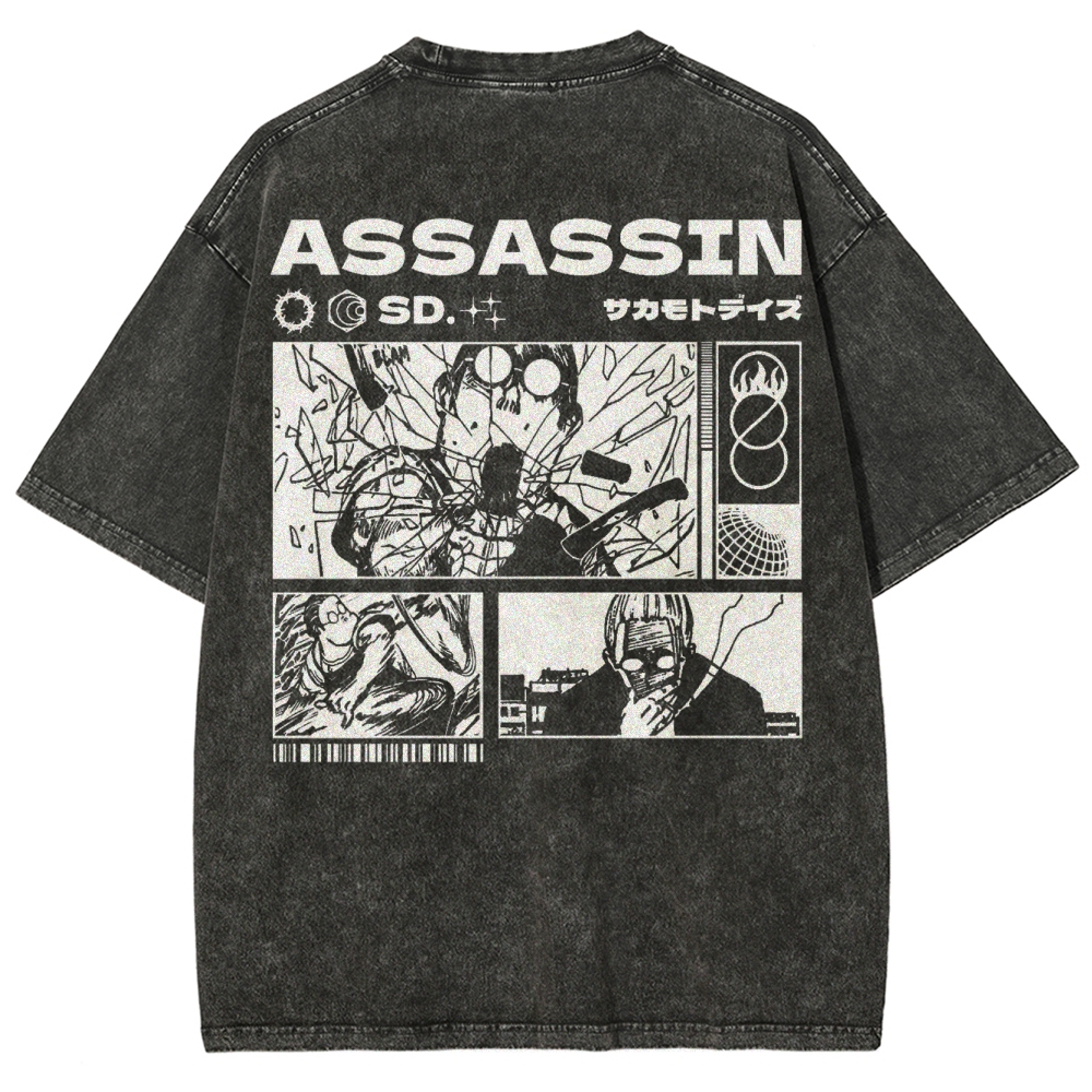 Sakamoto days Unisex Fit Washed T-Shirt 2502009431