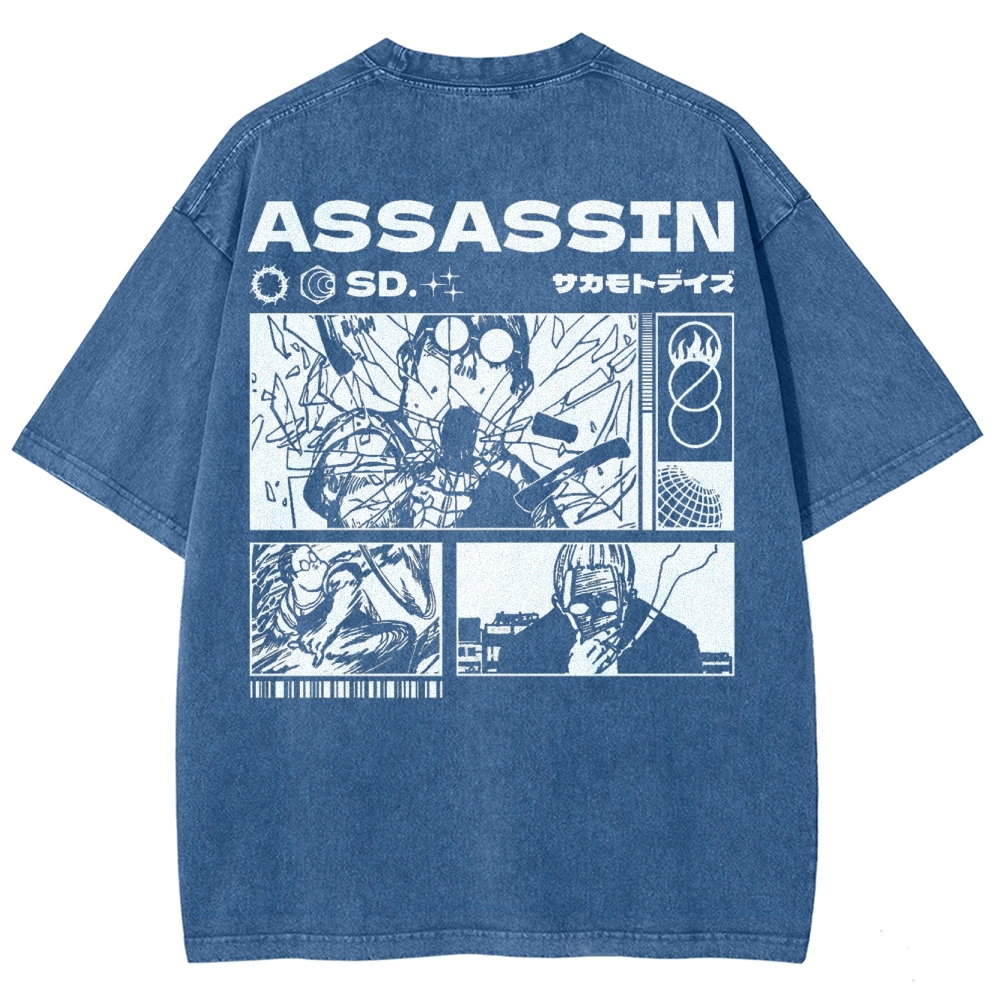 Sakamoto days Unisex Fit Washed T-Shirt 2502009431