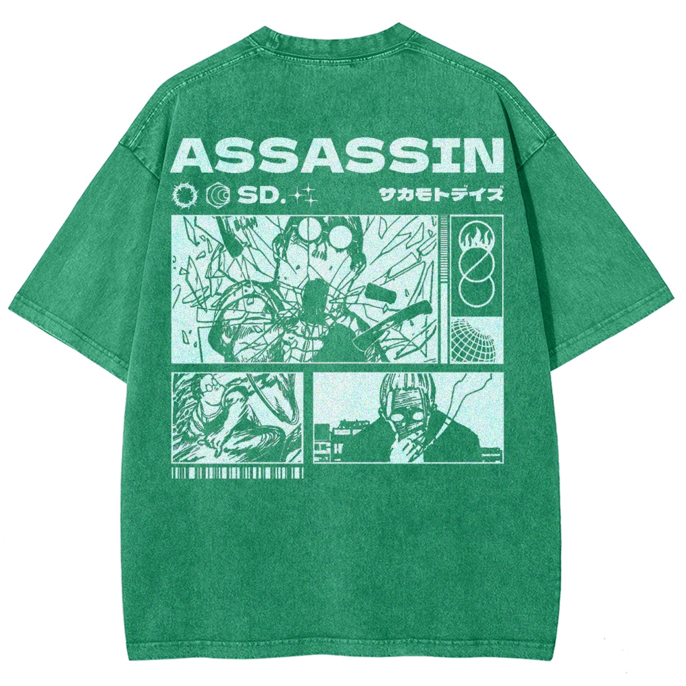 Sakamoto days Unisex Fit Washed T-Shirt 2502009431