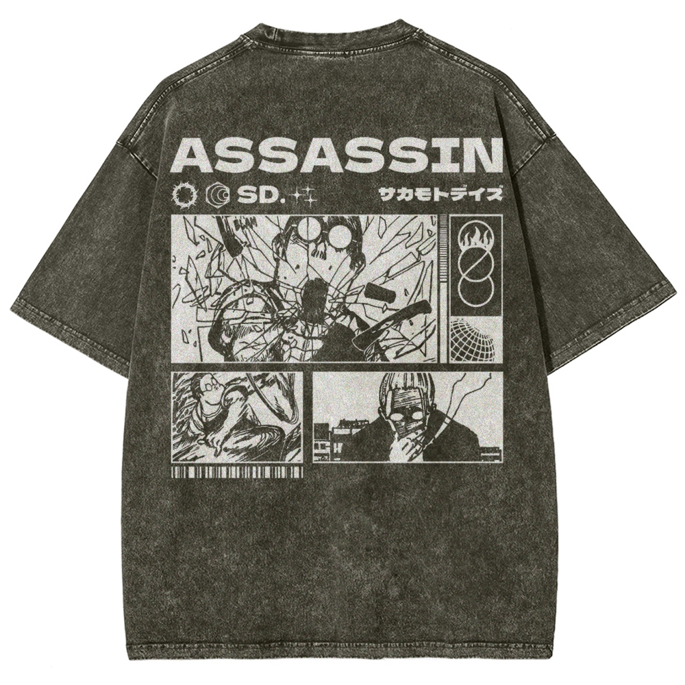 Sakamoto days Unisex Fit Washed T-Shirt 2502009431