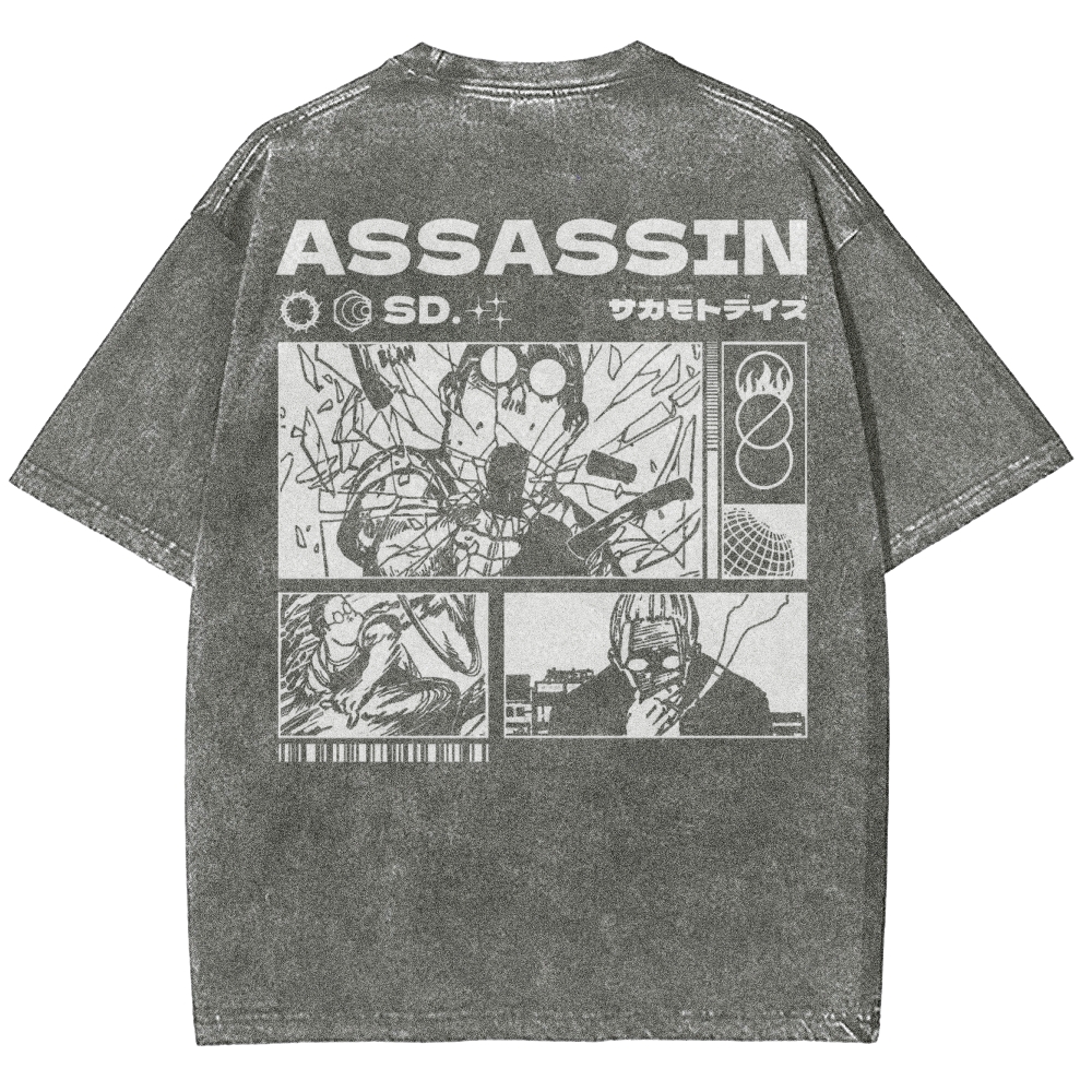 Sakamoto days Unisex Fit Washed T-Shirt 2502009431