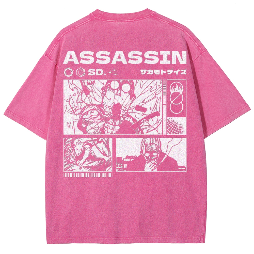 Sakamoto days Unisex Fit Washed T-Shirt 2502009431