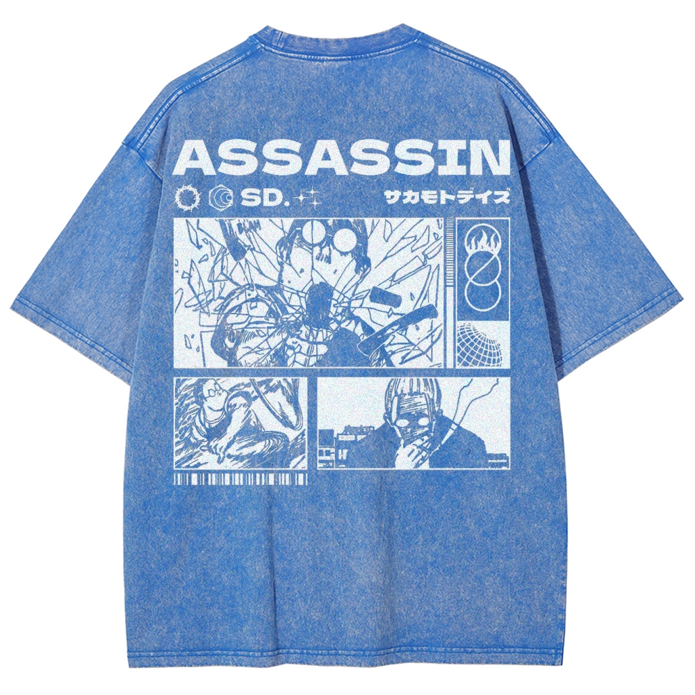 Sakamoto days Unisex Fit Washed T-Shirt 2502009431