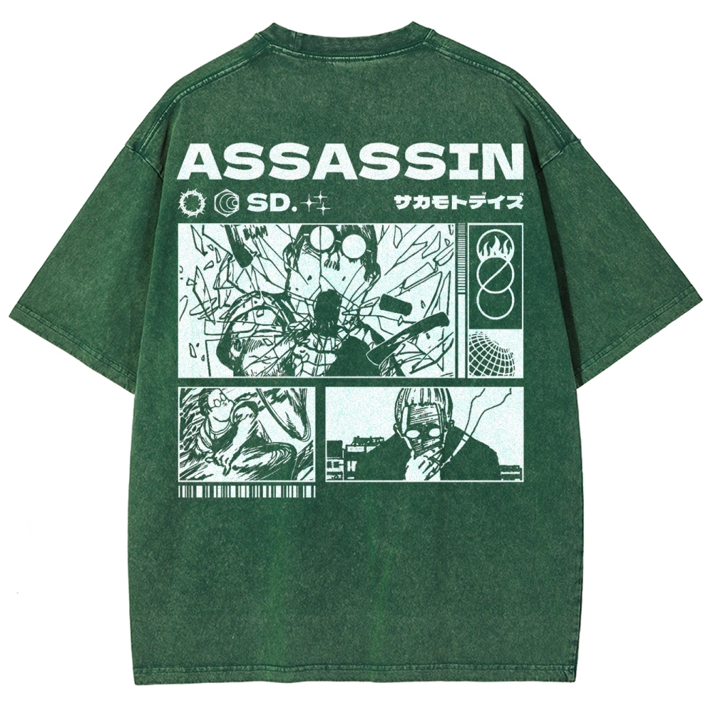 Sakamoto days Unisex Fit Washed T-Shirt 2502009431