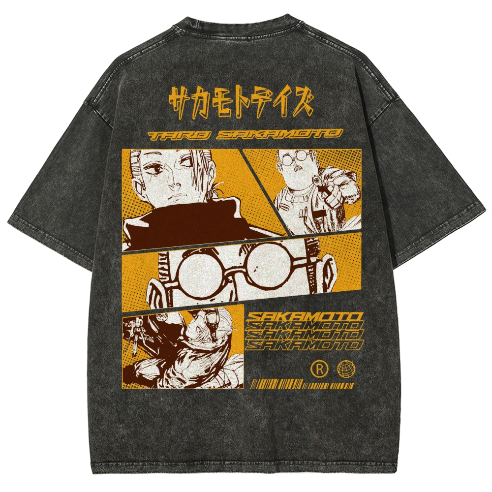 Sakamoto days Unisex Fit Washed T-Shirt 2502009432