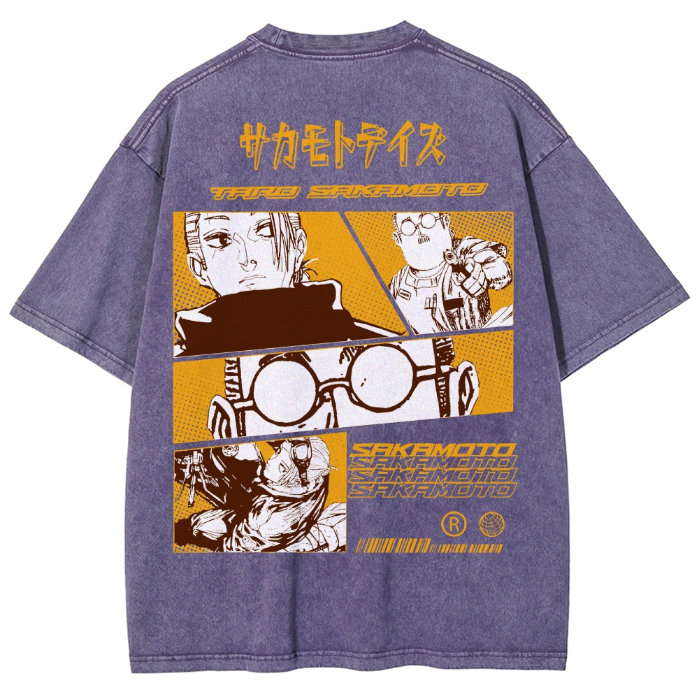 Sakamoto days Unisex Fit Washed T-Shirt 2502009432