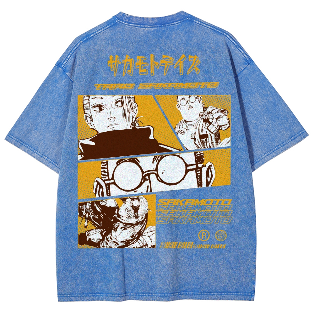 Sakamoto days Unisex Fit Washed T-Shirt 2502009432