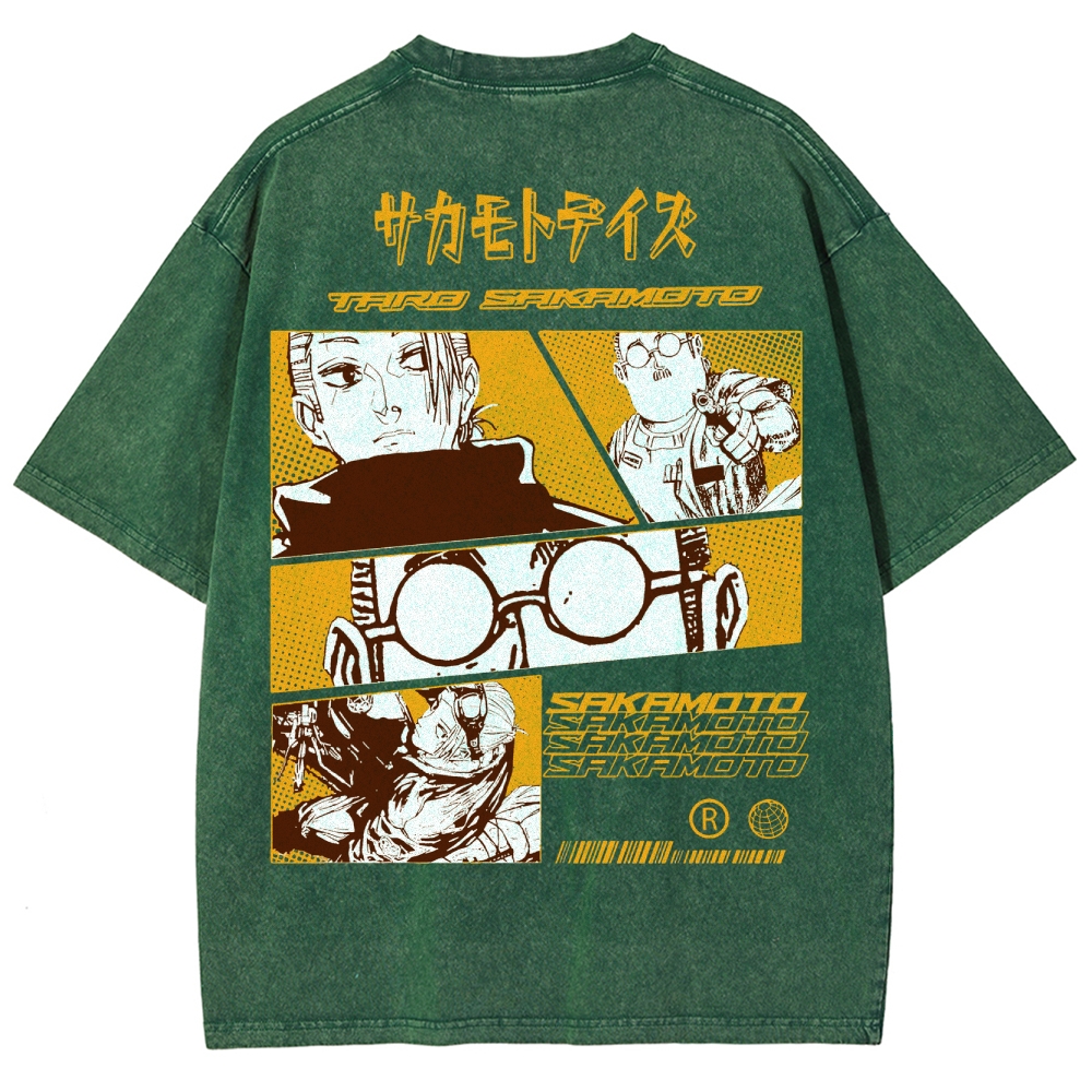 Sakamoto days Unisex Fit Washed T-Shirt 2502009432