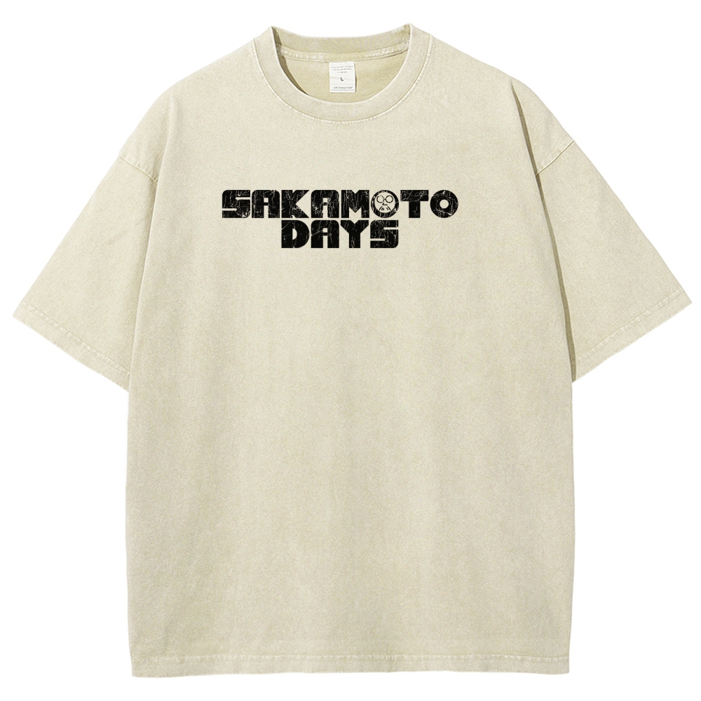 Sakamoto days Unisex Fit Washed T-Shirt 2502009436