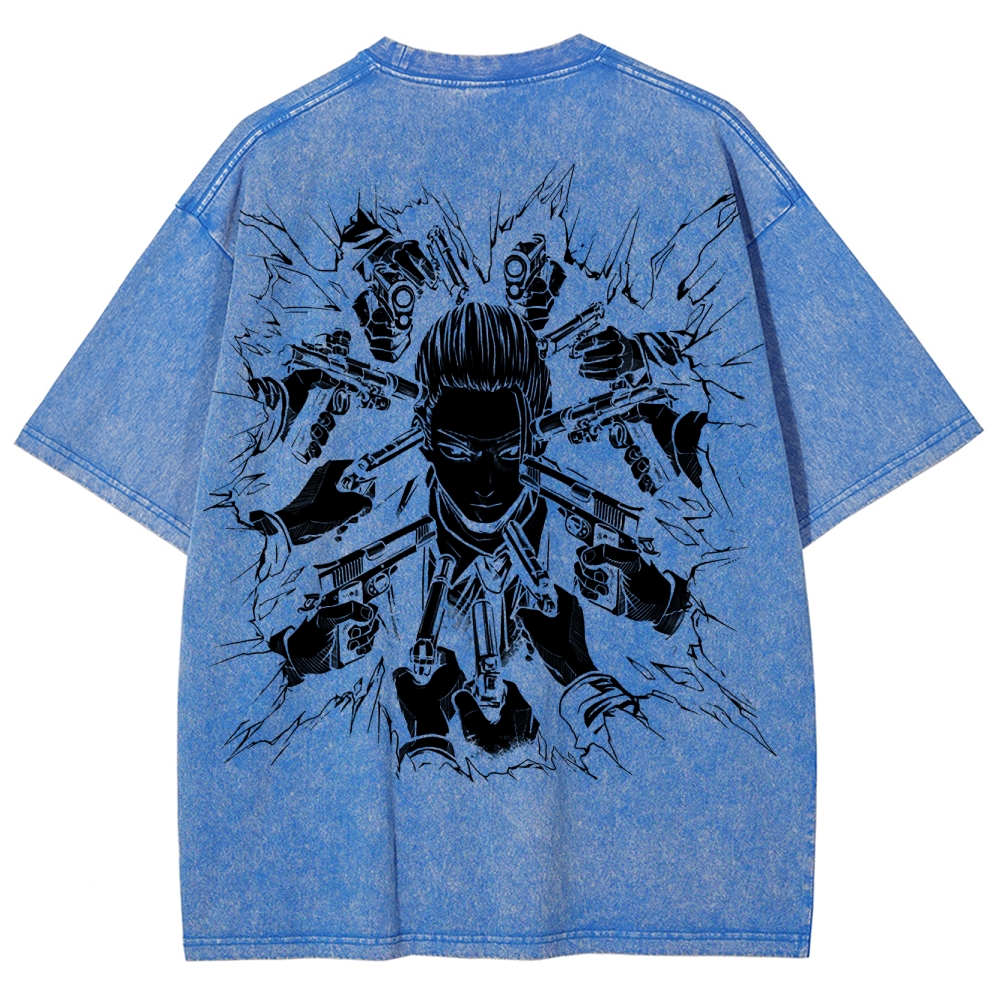 Sakamoto days Unisex Fit Washed T-Shirt 2502009436