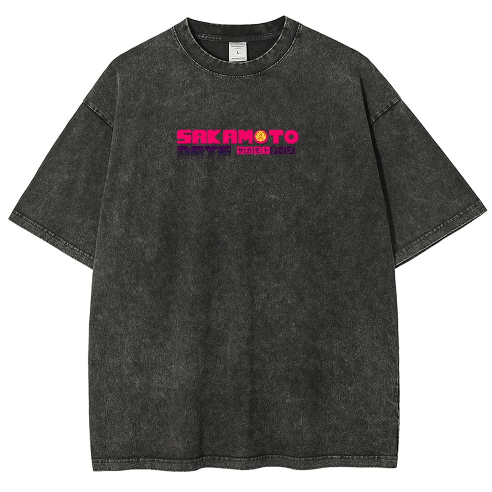 Sakamoto days Unisex Fit Washed T-Shirt 2502009444