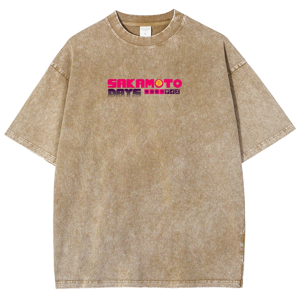Sakamoto days Unisex Fit Washed T-Shirt 2502009444