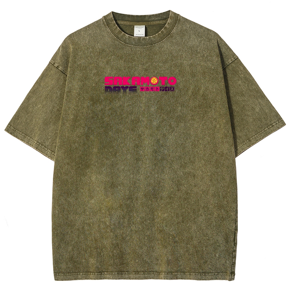 Sakamoto days Unisex Fit Washed T-Shirt 2502009444
