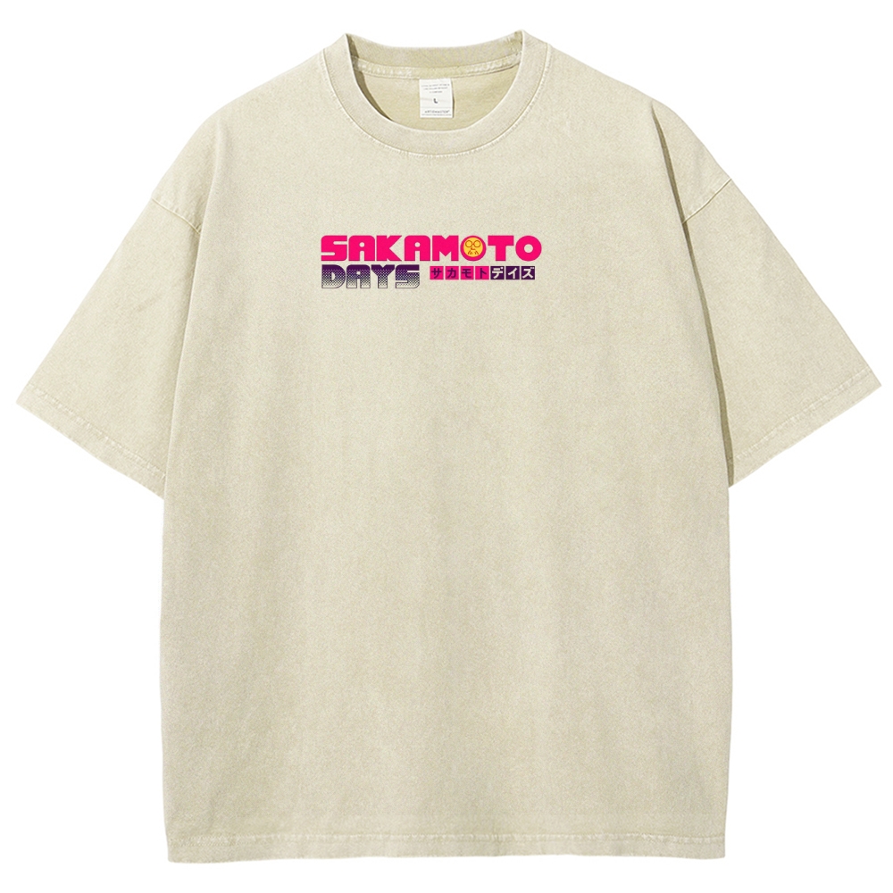 Sakamoto days Unisex Fit Washed T-Shirt 2502009444