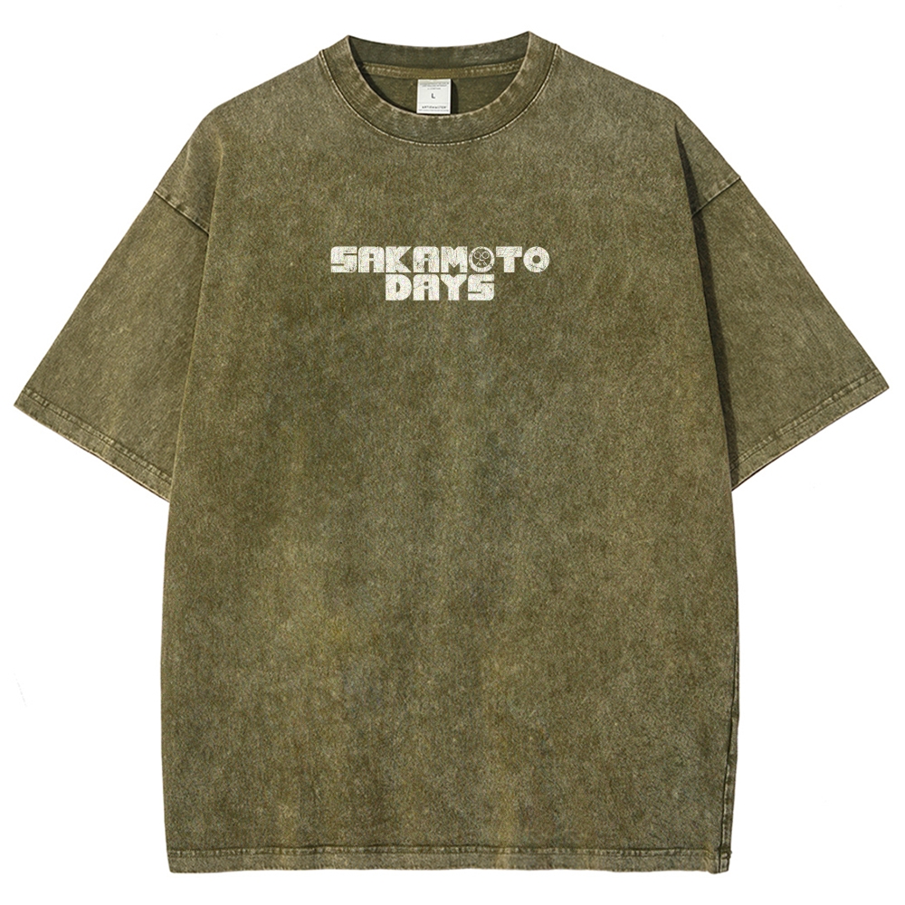 Sakamoto days Unisex Fit Washed T-Shirt 2502009448